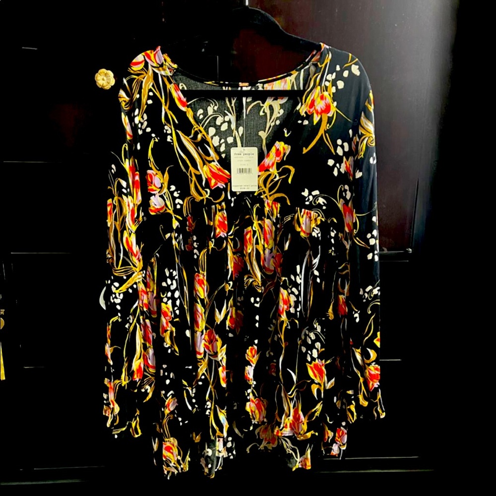 Free People floral Tunic
